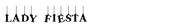 Lady Fiesta font preview